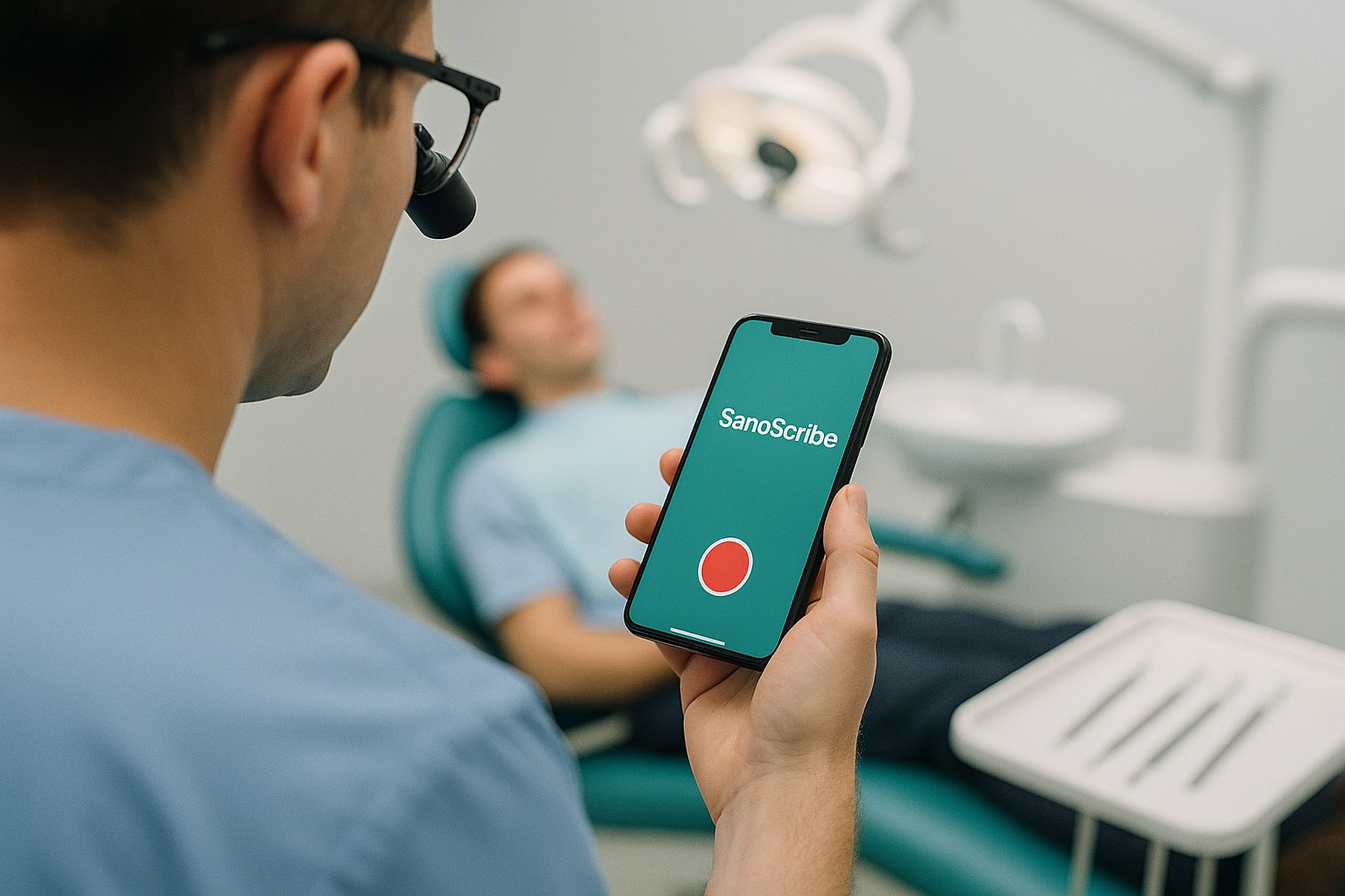 Dental Professional using SanoScribe