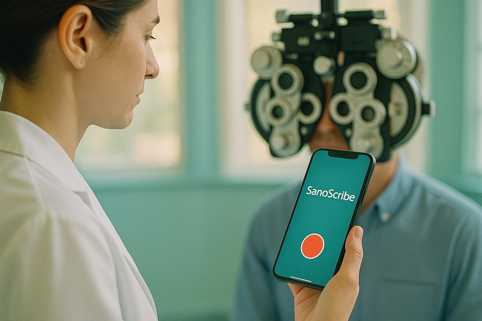 Optometry Professional using SanoScribe